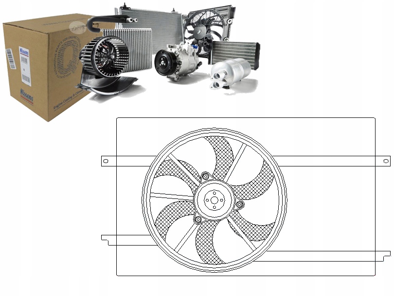 Ventilátor Chladiče Nissens 1355A010 1355A161