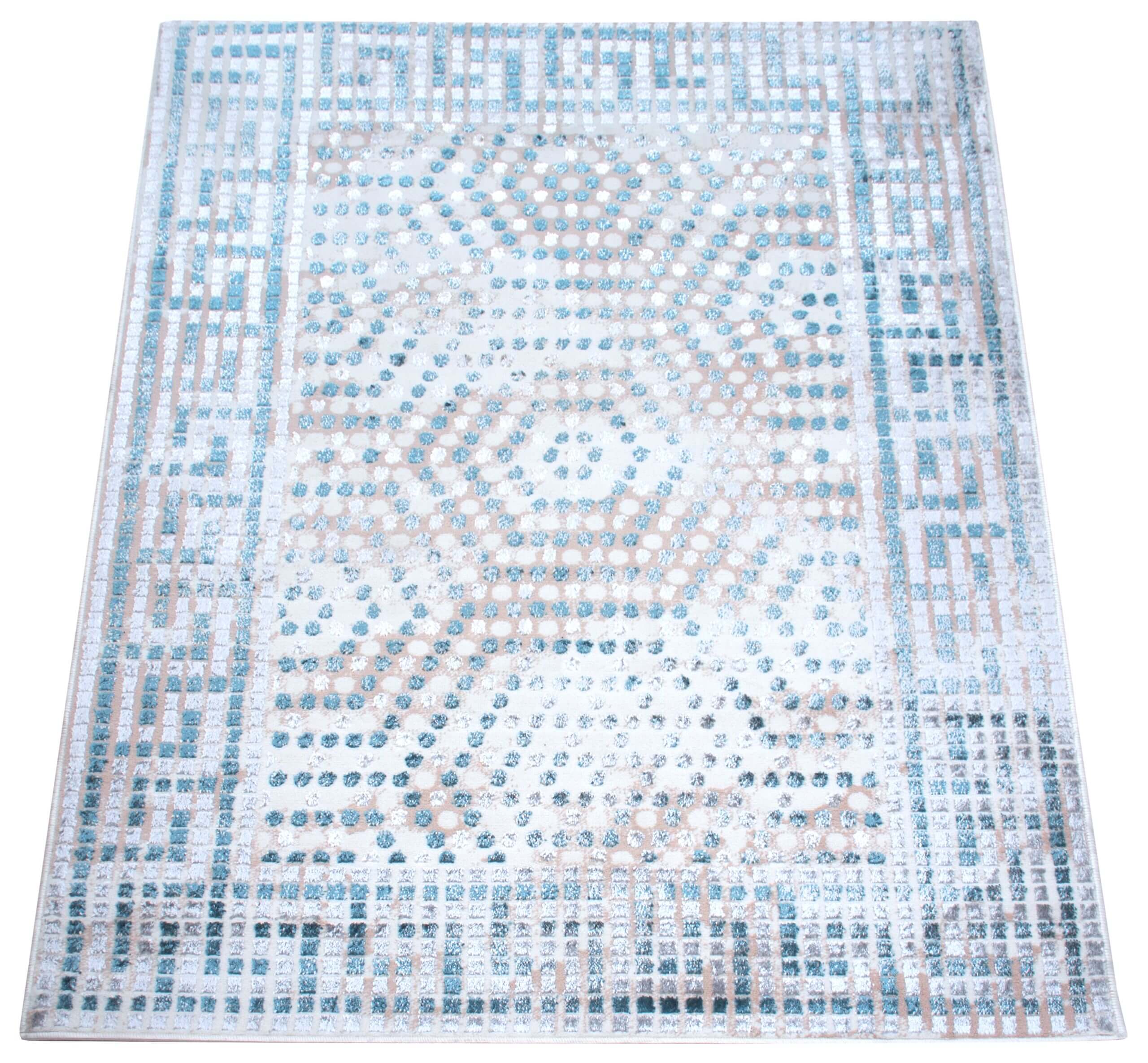 Nowoczesny Dywan Do Salonu Glamour Błyszczący Modny Kolorowy 160X220 CM