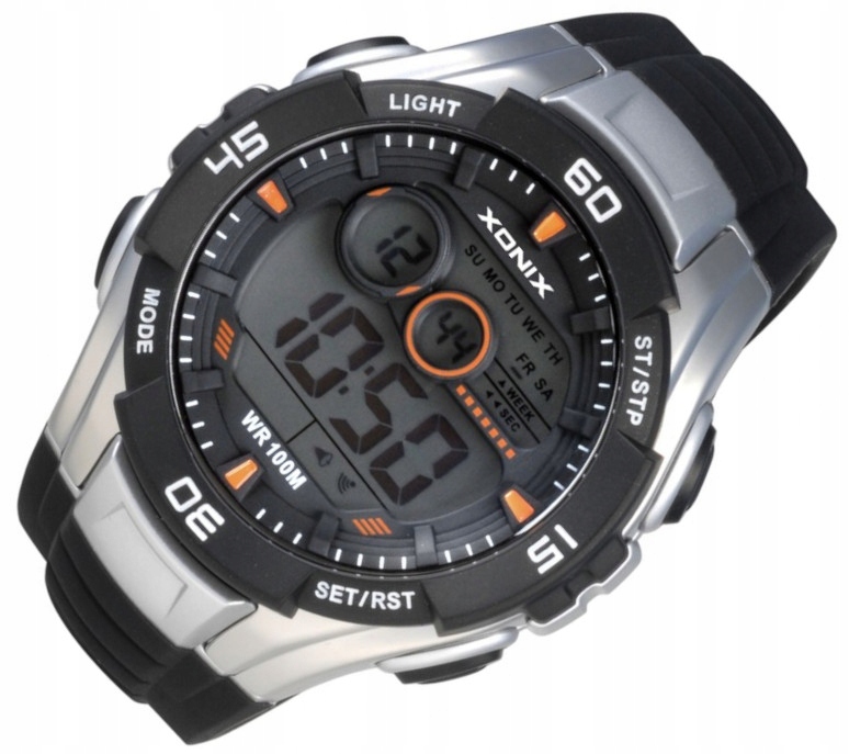

Zegarek elektroniczny Xonix meski WR100m