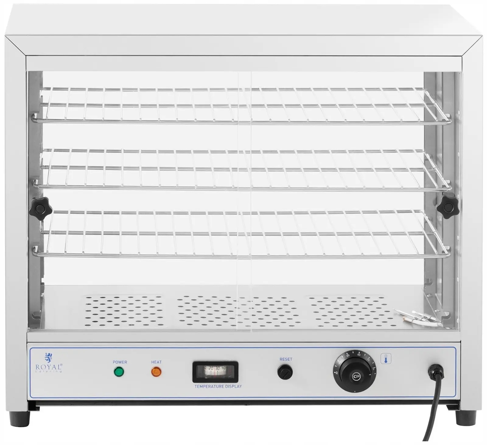 Witryna grzewcza bufetowa 54cm 80L 1000W Royal Catering RC-WC001 10012357