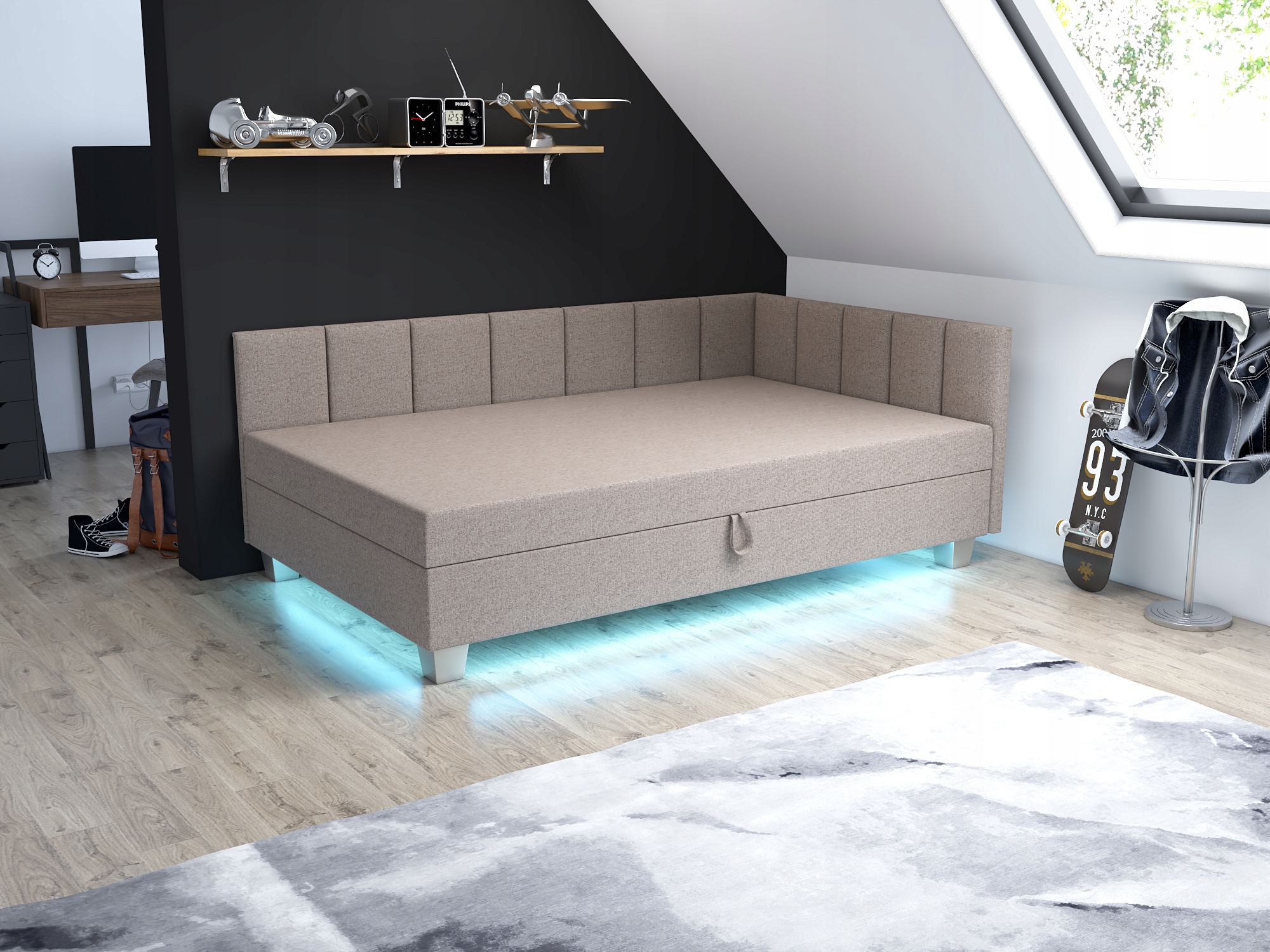 

Łóżko jednoosobowe Tapczan Marcela+ 110 Led