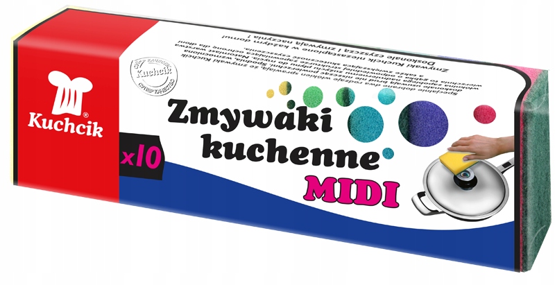

Zmywaki Zmywak Gąbka Kuchenna MIDI 10szt Kuchcik