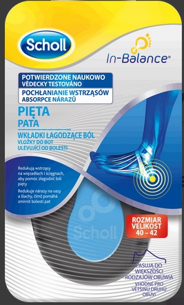 

Scholl Wkładki Łagodzące Ból 40-42