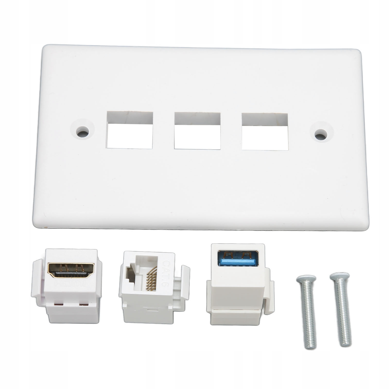Interfejs multimedialny HD Płyta ścienna Bez lutowania CAT6 USB3.0 YC