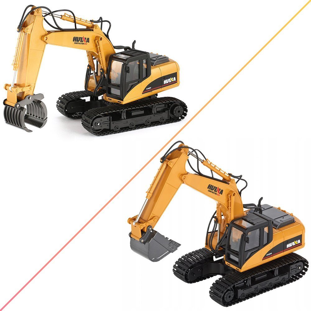 MOCNA KOPARKA ZDALNIE STEROWANA GĄSIENICOWA RC + CHWYTAK 2w1 METAL + PILOT Kod producenta KOPARKA RC 2W1