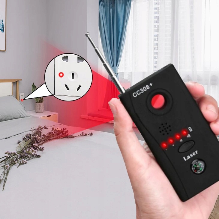 ANTY SZPIEG WYKRYWACZ KAMER PODSŁUCHÓW GPS GSM DETEKTOR LOKALIZATOR LASER Informacje o bezpieczeństwie CE