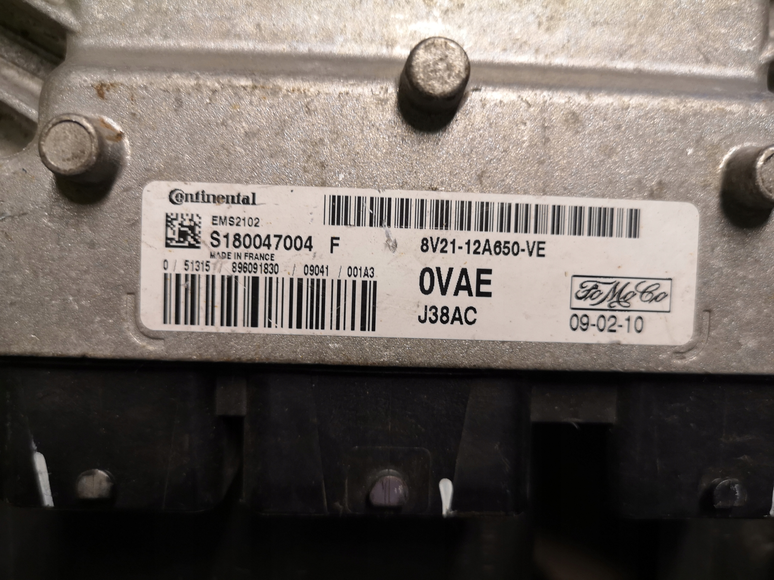 FORD FIESTA MK7 1.4 Computer ECU 8V21-12A650-VE