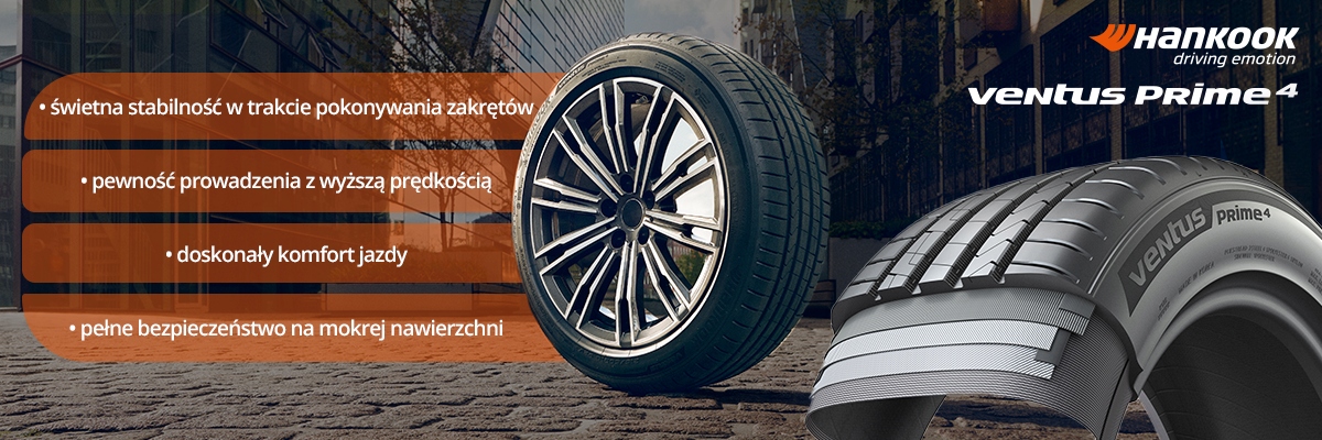 2x OPONY 225/45R17 Hankook Ventus Prime4 K135 Średnica 17