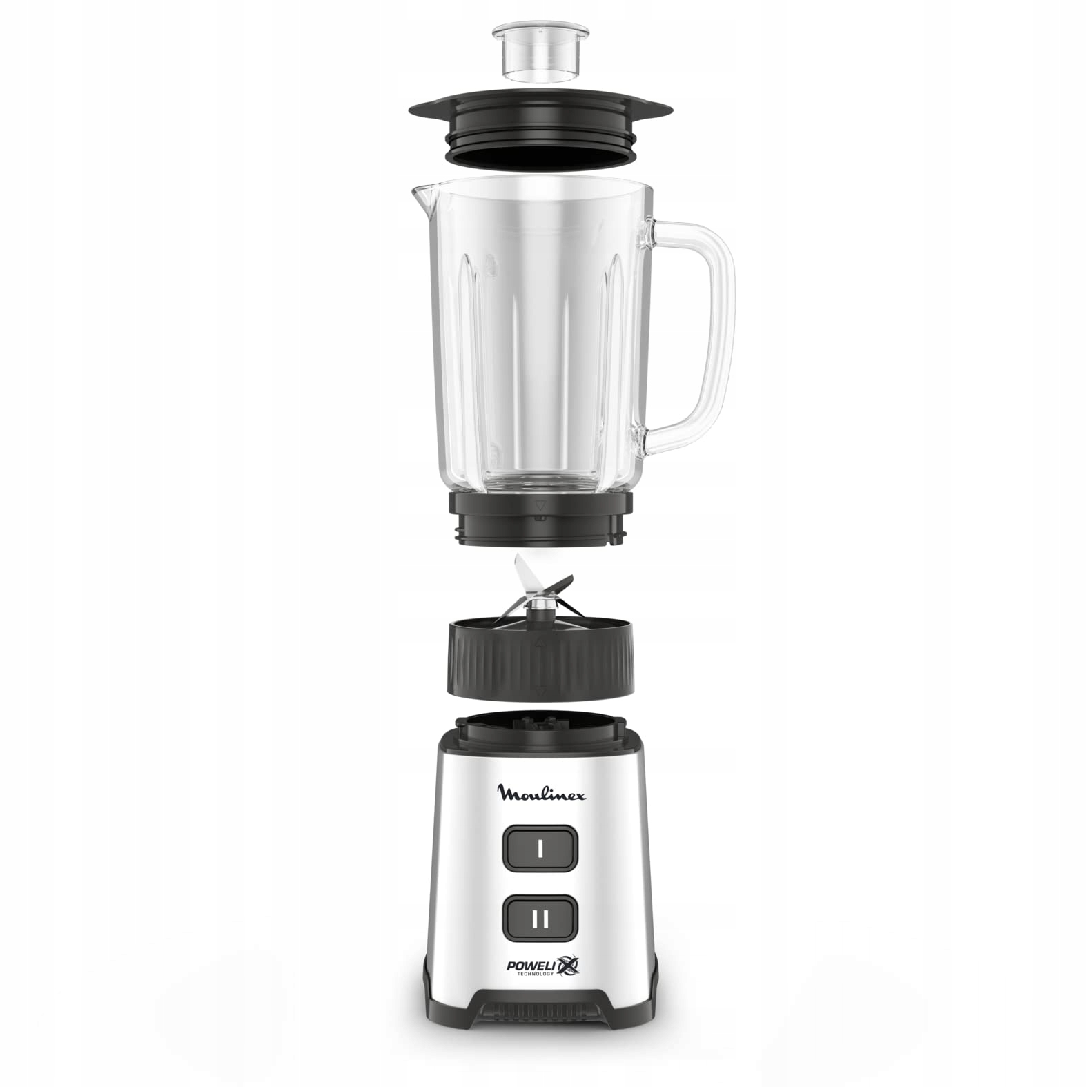 MOULINEX Pulseo Blender 400W 4 Ostrza 700ml Pojemnik 2 Prędkości — miniatura 2