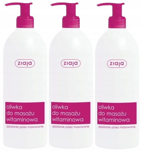 3 x Ziaja Vitamínový masážní olej 500 ml Správný stupeň hydratace