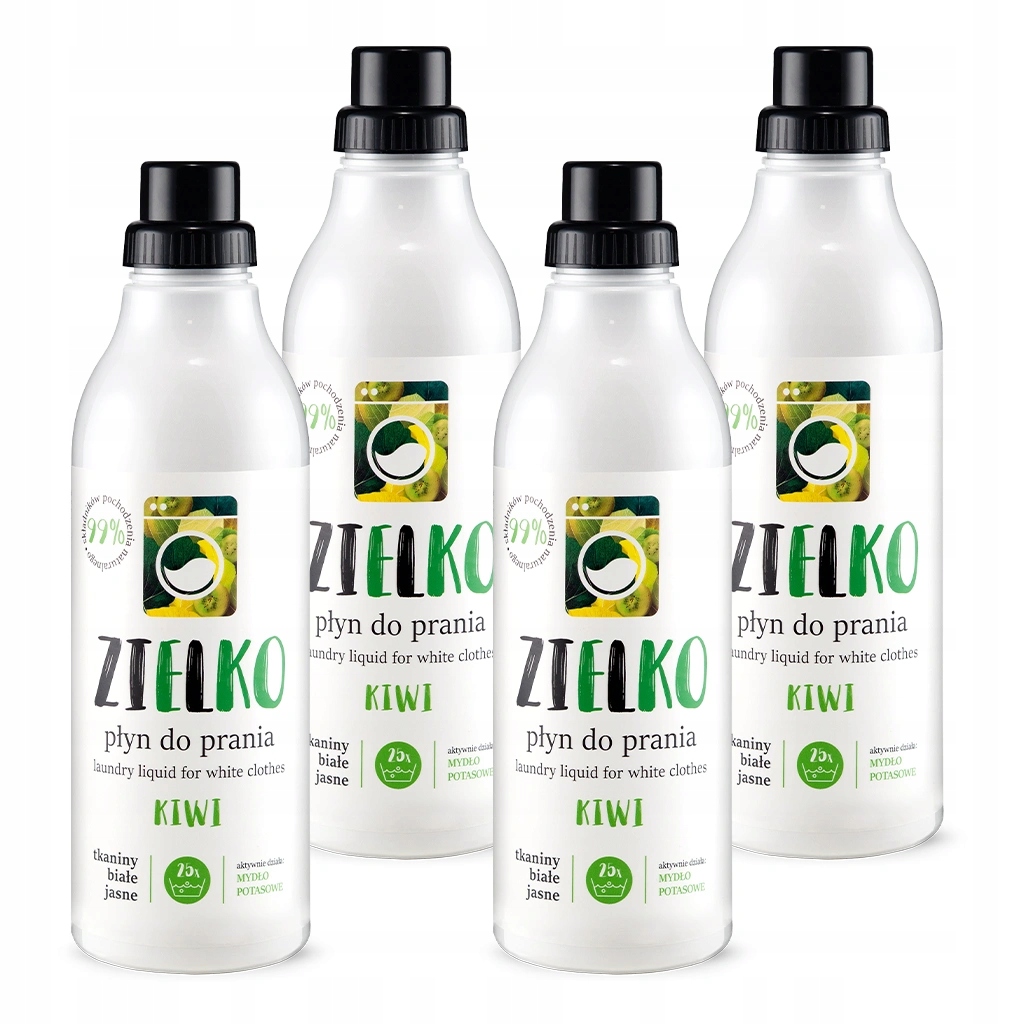 Levně Zielko Eko Tekutý prací prostředek – bílý a světlý, Nepoškozuje Tkaniny 4x1 l (3+1)