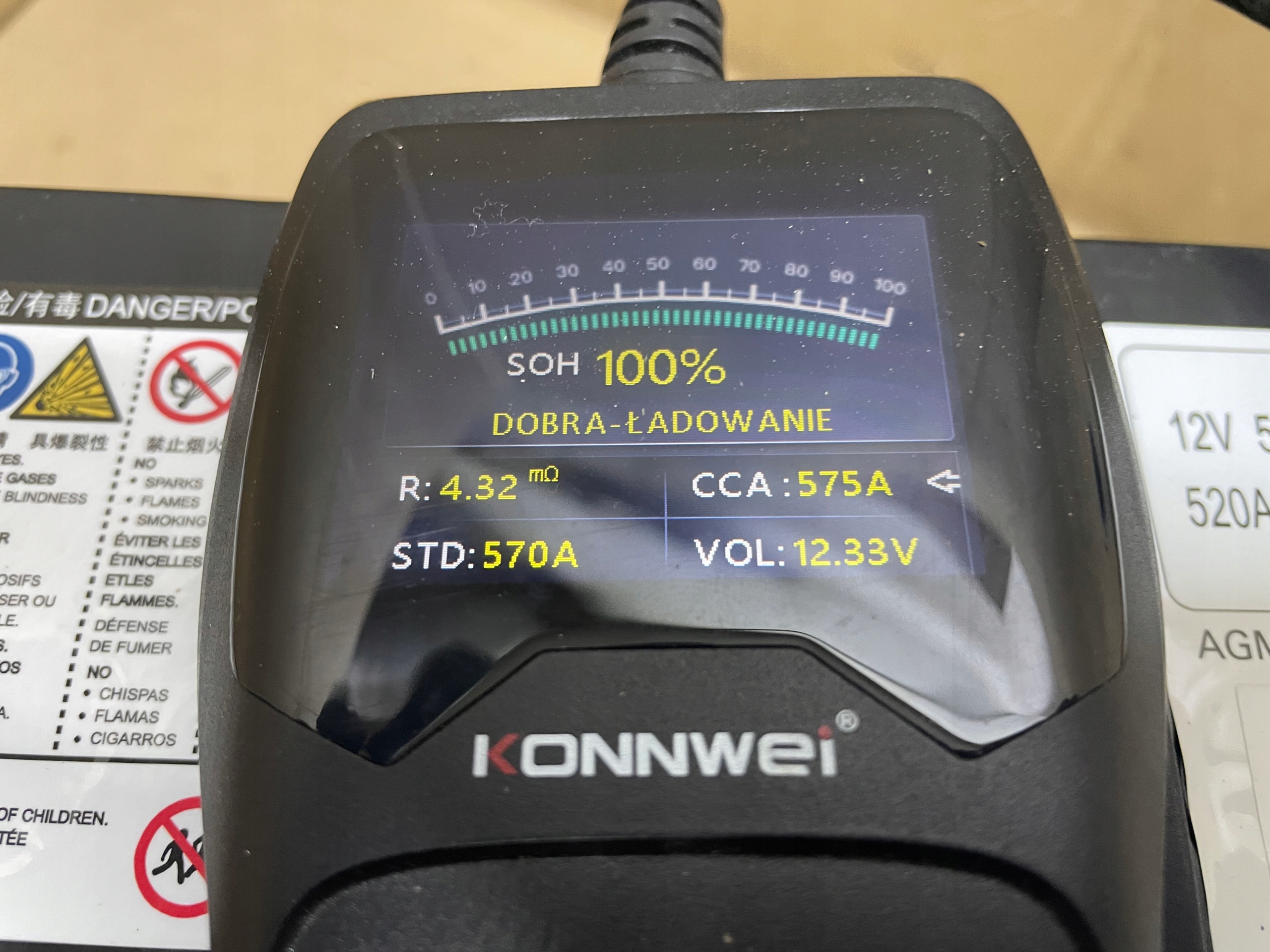 AKUMULATOR AGM START-STOP 12V 50AH 570A MINI 2023R Original