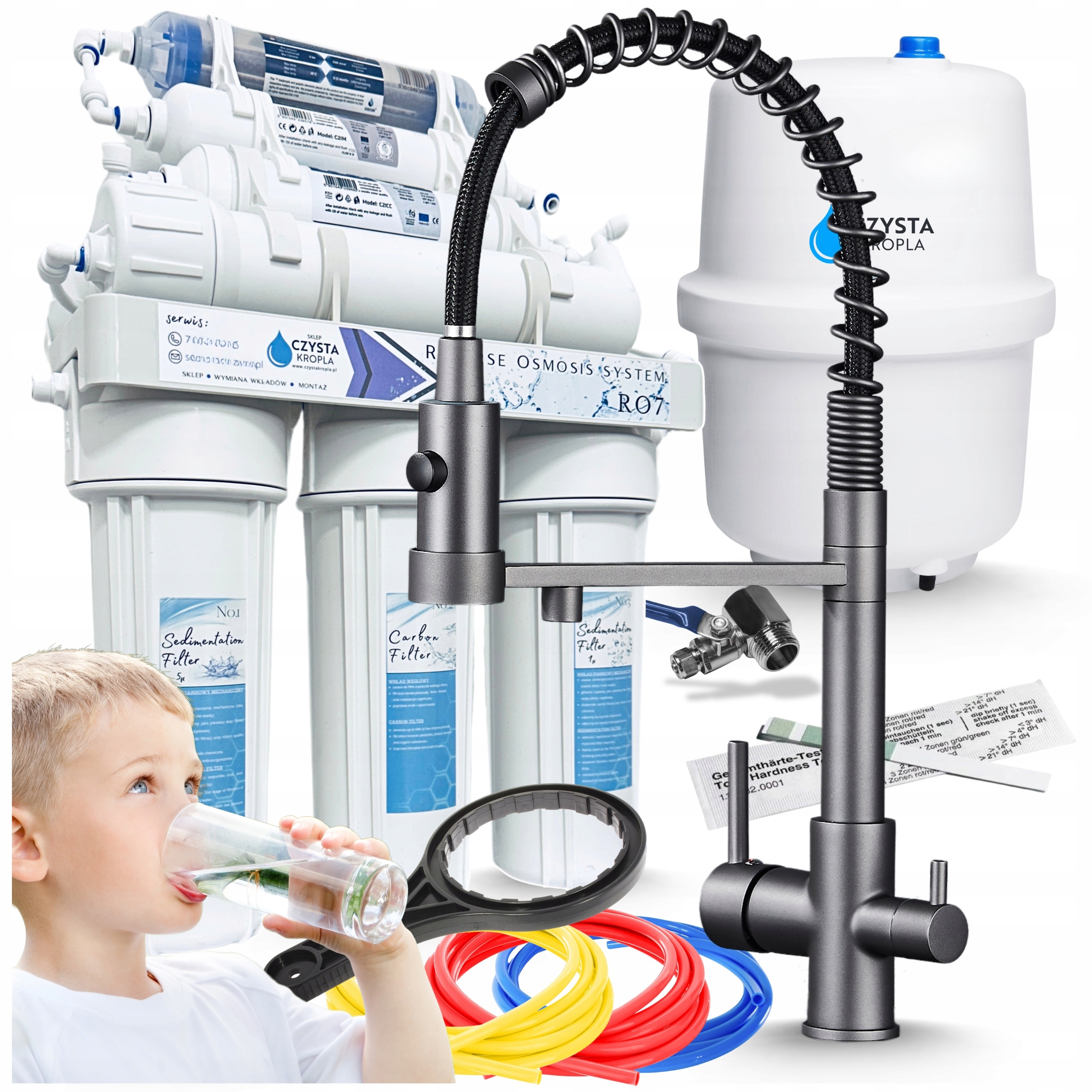 Filtr na pitnou vodu Systém změkčování čištění pod Dřez Set Baterie