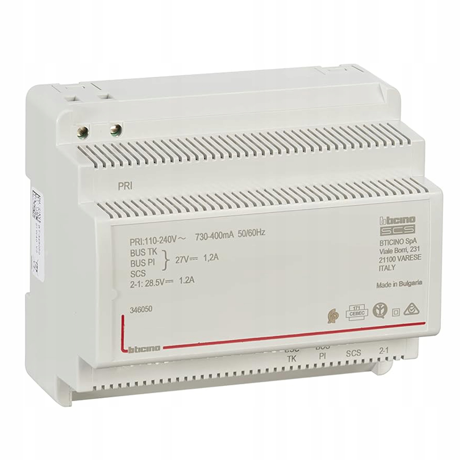 Napájecí adaptér pro videotelefony Legrand 346050.2 230V 1,2A