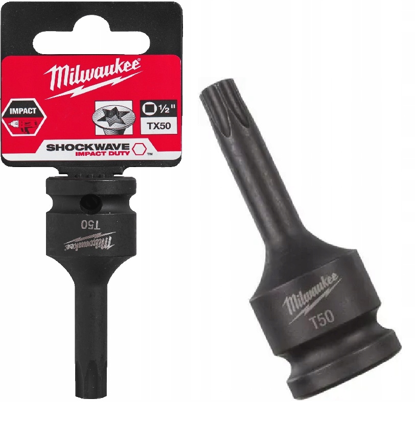 Milwaukee Nasadka Trzpieniowa Udarowa Końcówka Bit Torx Tx TX50 1/2"