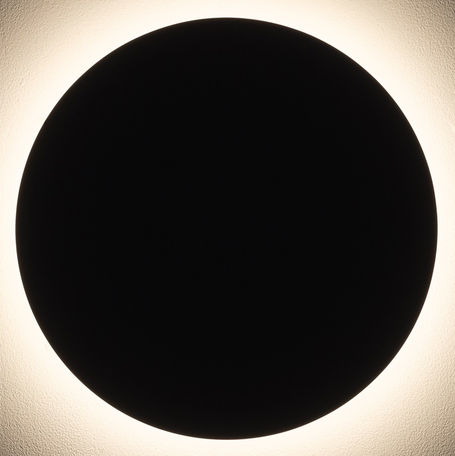 Nowodvorski Fasádna Nástenná Lampa Čierna 11572 Aria Led XL Kruh 3000K 30CM