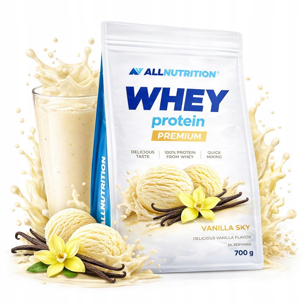 Bialko WPC Allnutrition Whey Protein Premium 700g Wanilia Serwatkowe