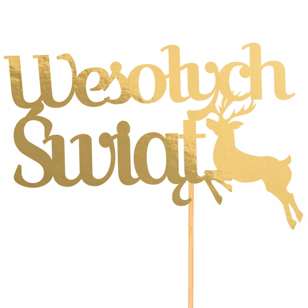 

Topper Dekoracja Świąteczna Wesołych Świąt Renifer