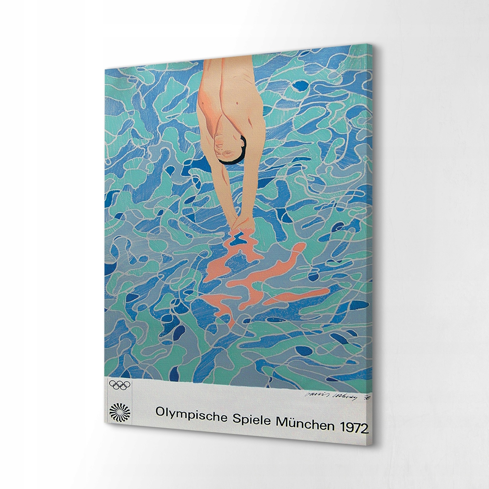 Obraz na plátně 40x60 Plavec Hry Mnichov