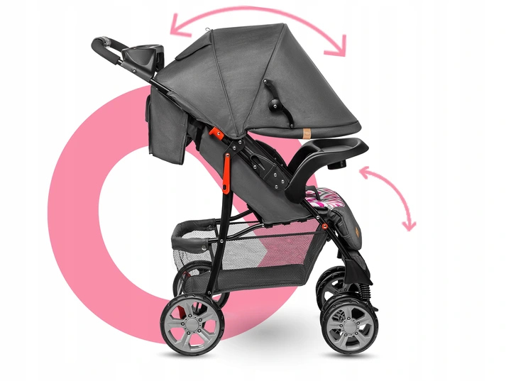 WÓZEK spacerowy LEKKI spacerówka DUŻE Koła TORBA Lionelo Emma EAN (GTIN) 5902581656469