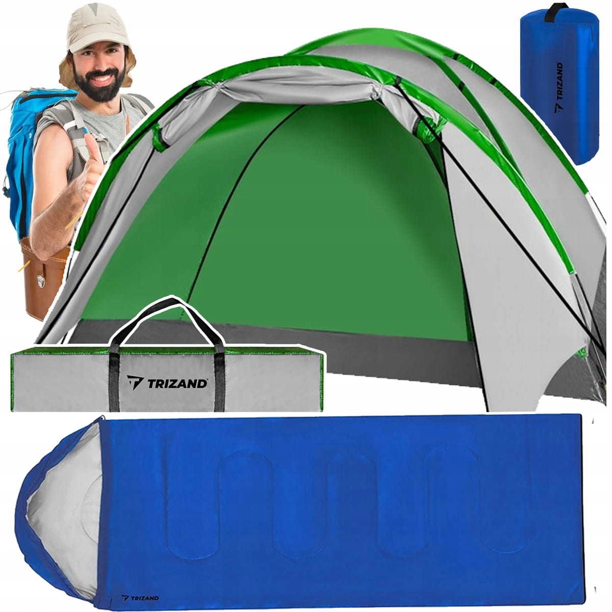 Stan Čtyřmístný 320x200 CM Turistický Spací Pytel