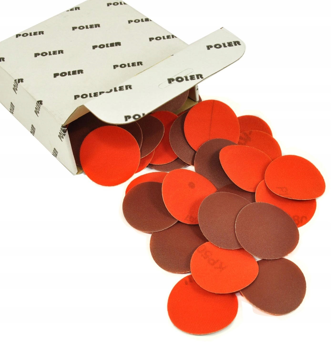 

30x okrągły Papier ścierny na Rzep 50mm gran. 120