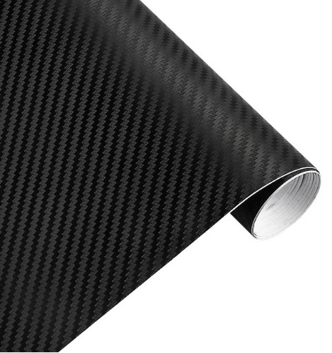ЧЕРНАЯ УГЛЕРОДНАЯ ПЛЕНКА CARBON ДЛЯ АВТОМОБИЛЯ 3D ШПОН