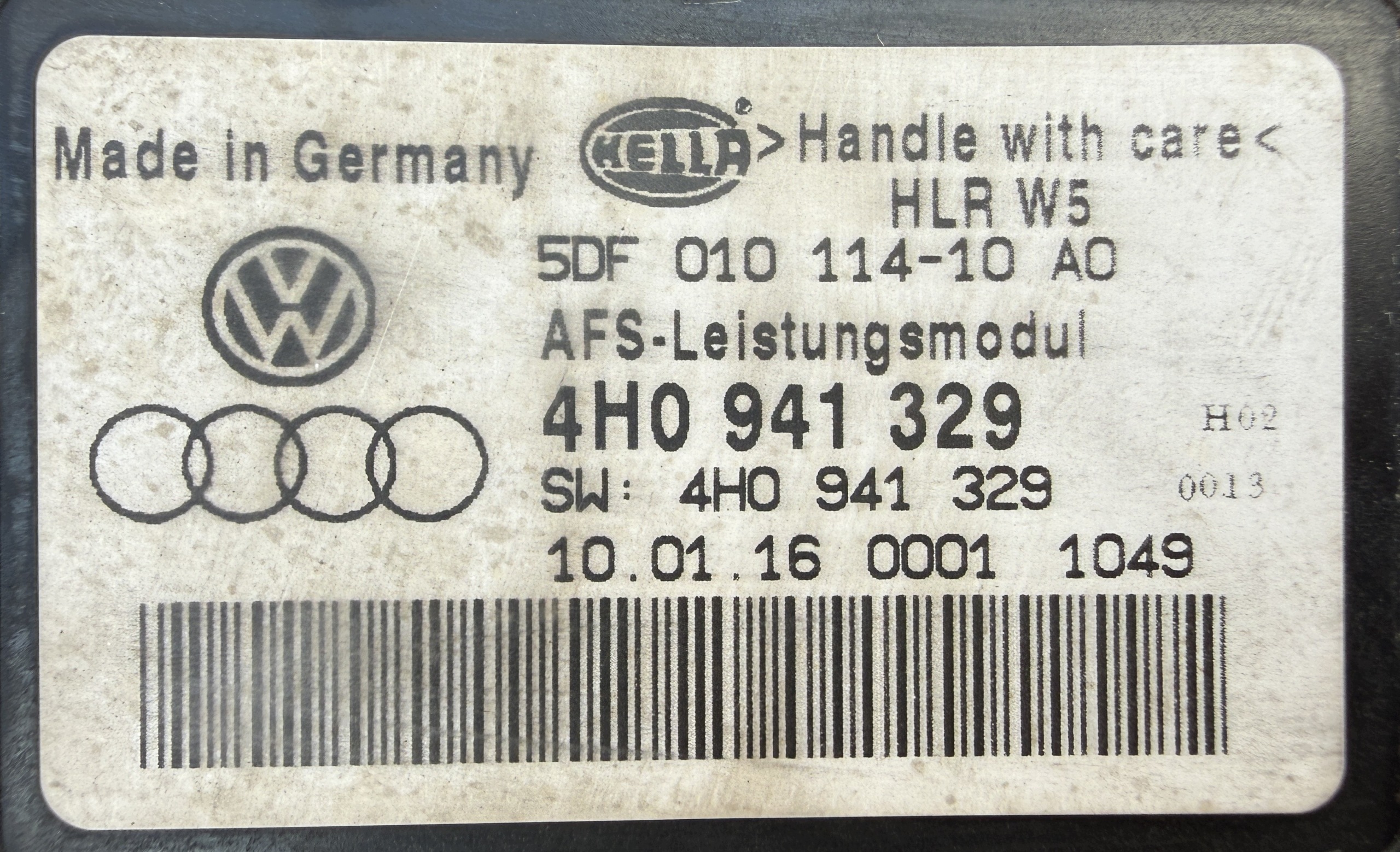 light SKODA SUPERB III 3V1941015B left original as new
