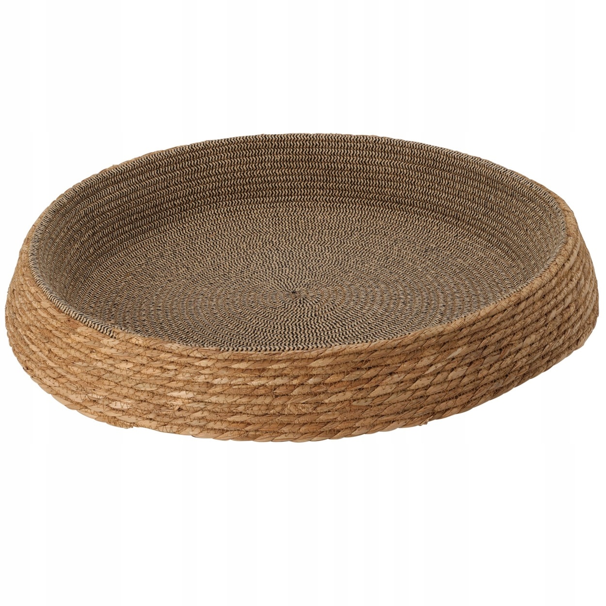 Levně pelíšek pro zvířata Velký Pletený koš kulatý 60cm pelíšek pro psa Kočka