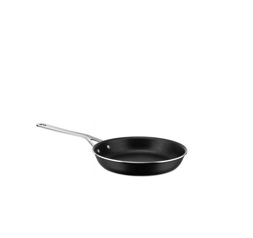 Alessi Pots & Pans Panvica 16 cm s nepriľnavým povrchom čierna