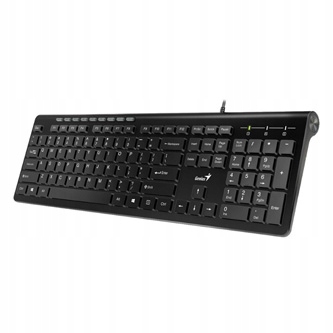 Genius Slimstar 230 klawiatura przewodowa (usb) Us, czarna