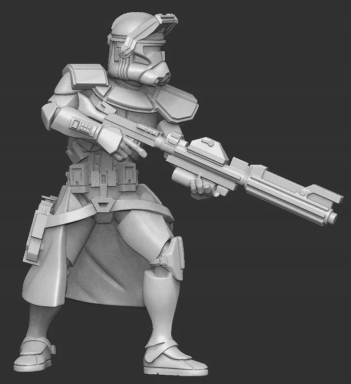 Star Corps Commander model pasuje do gry StarWars Legion Nazwa Druk 3D Modeli DarkFire