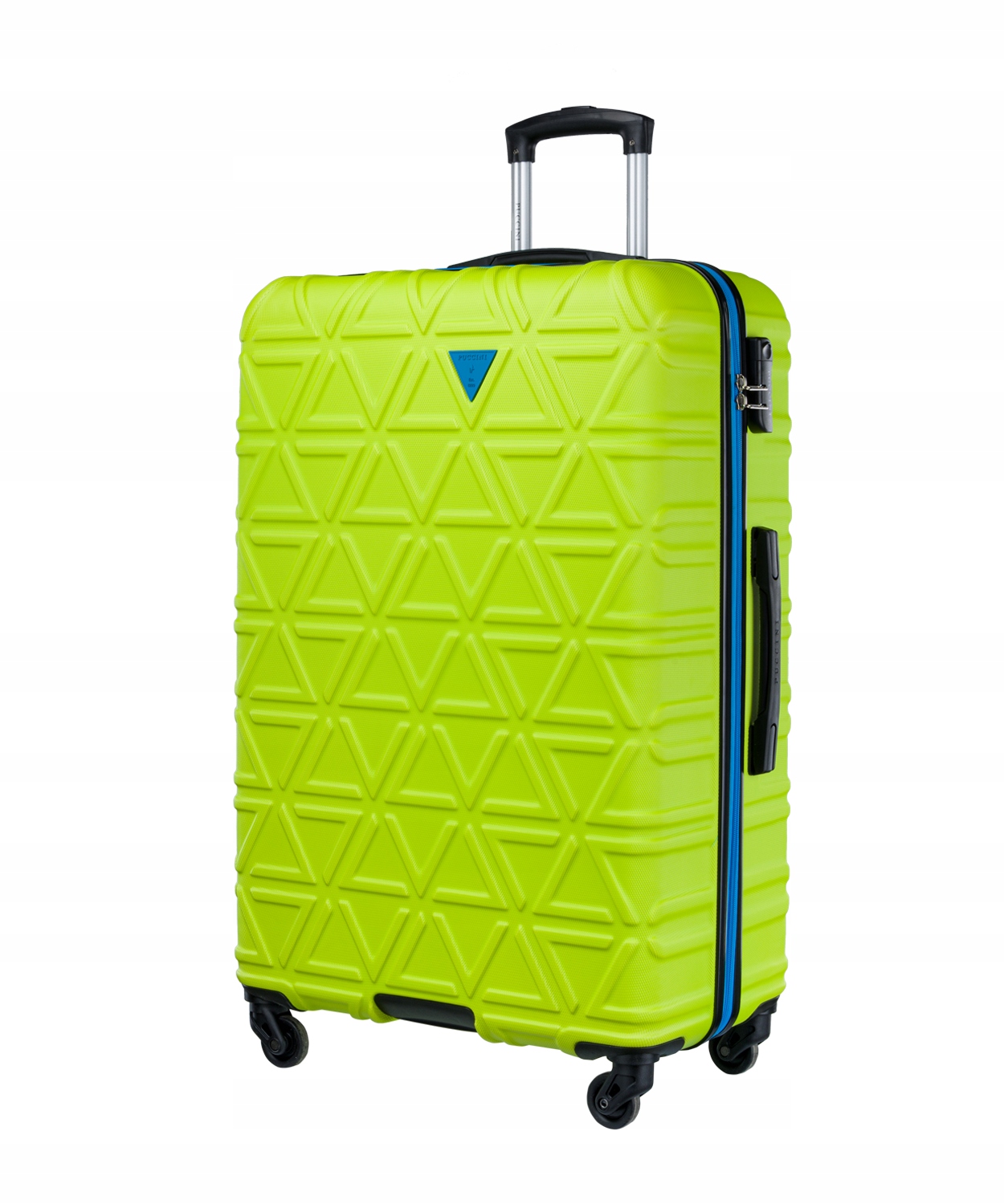 Walizka Duża Podróżna Na Kółkach Twarda ABS PUCCINI Limonkowa ABS018A 5B