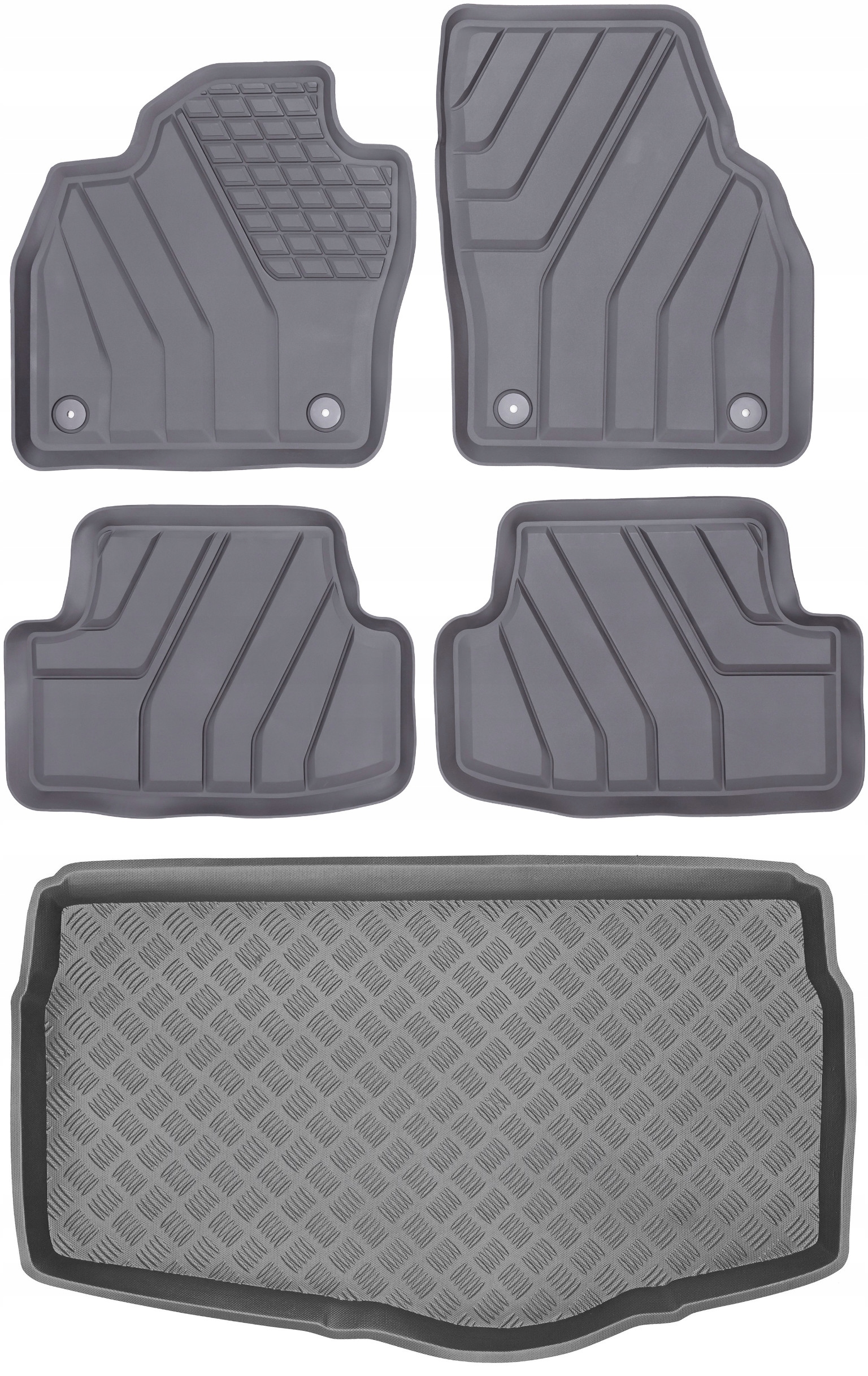 Volkswagen T-Cross Suv 2018 Sada Gumové rohože rohož