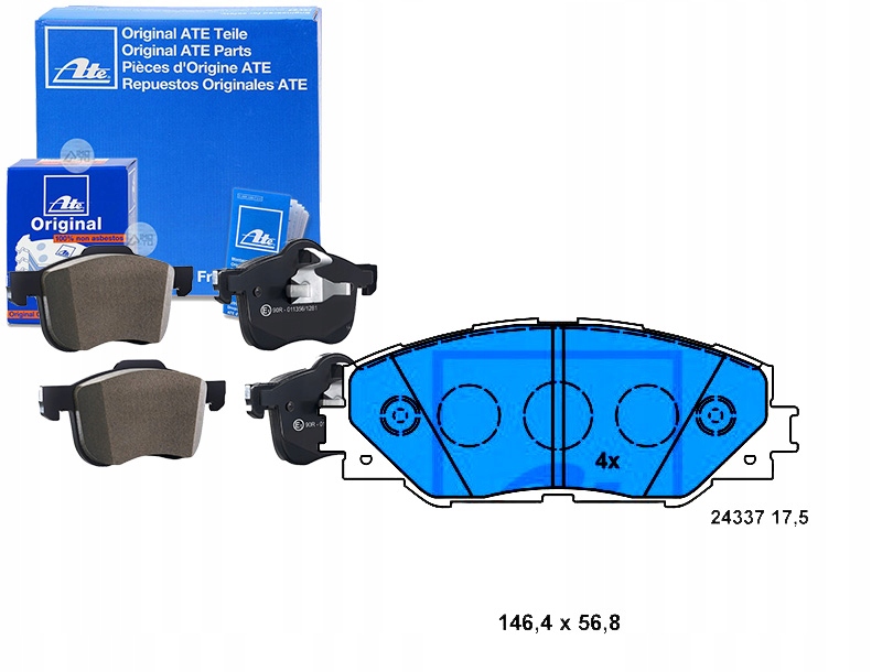 Brzdové Destičky Toyota Přední Auris Rav 4 1,8-2,5