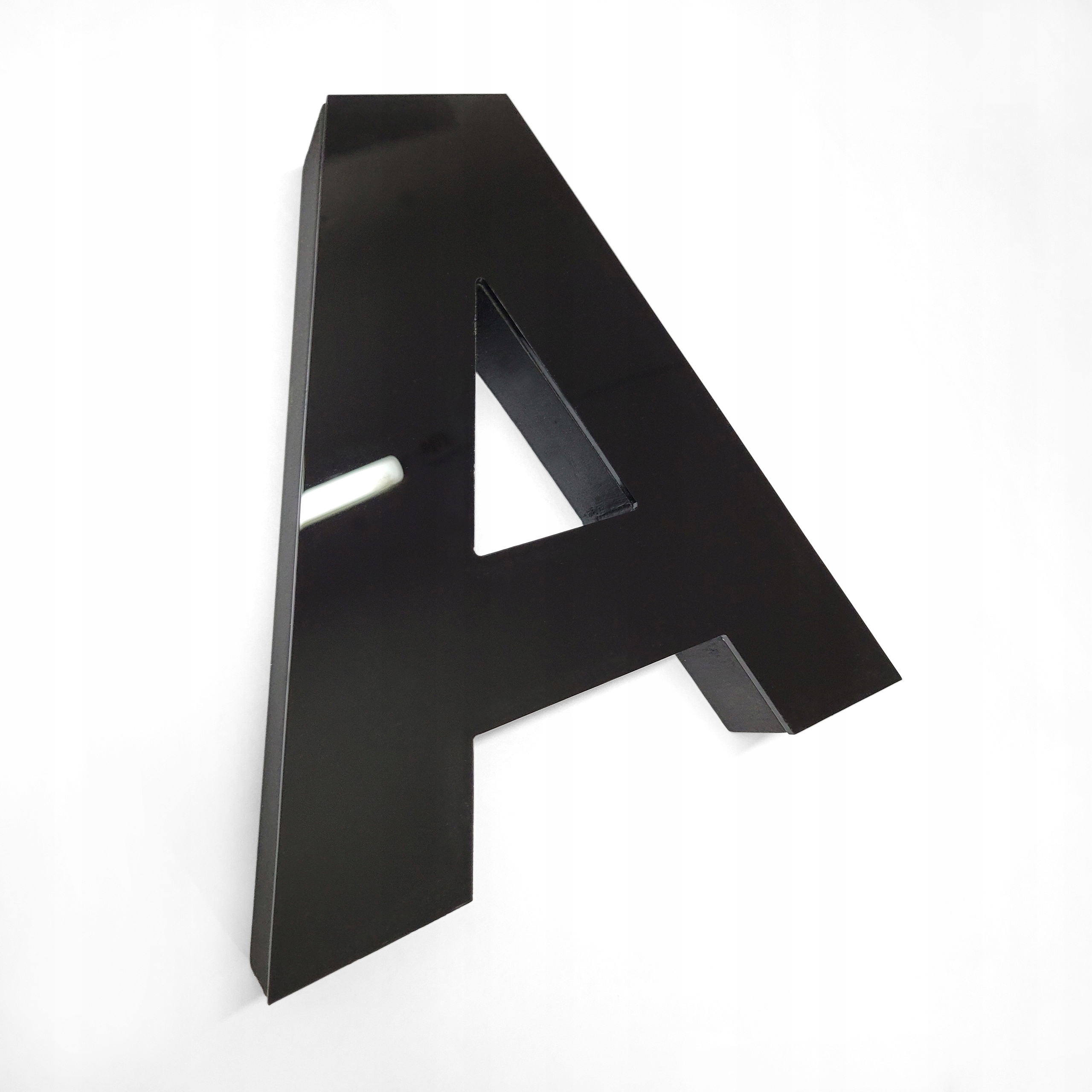 LITERY STYRODUR LICO FRONT PLEXI CZARNA POŁYSK NAPIS 3D LOGO