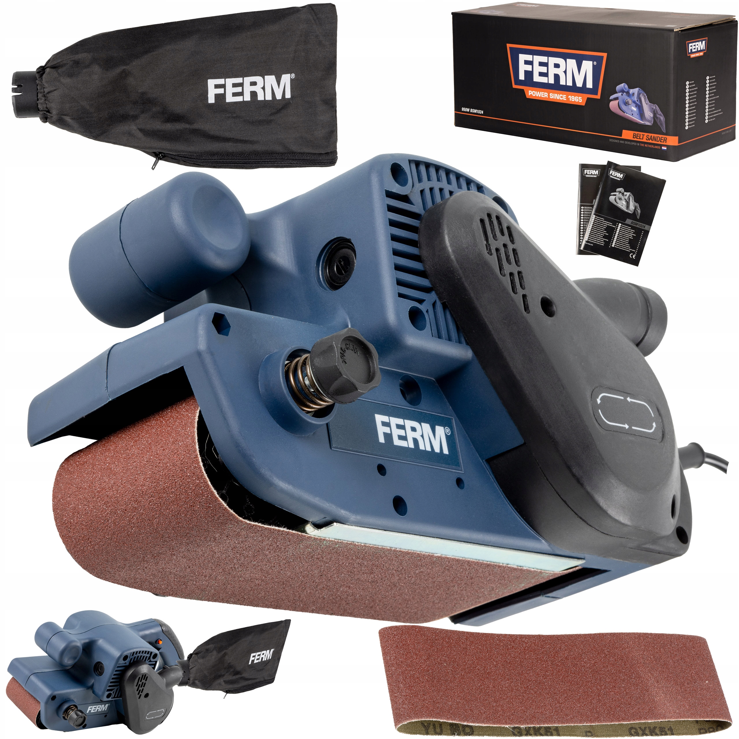 

Szlifierka Taśmowa 950W Ferm
