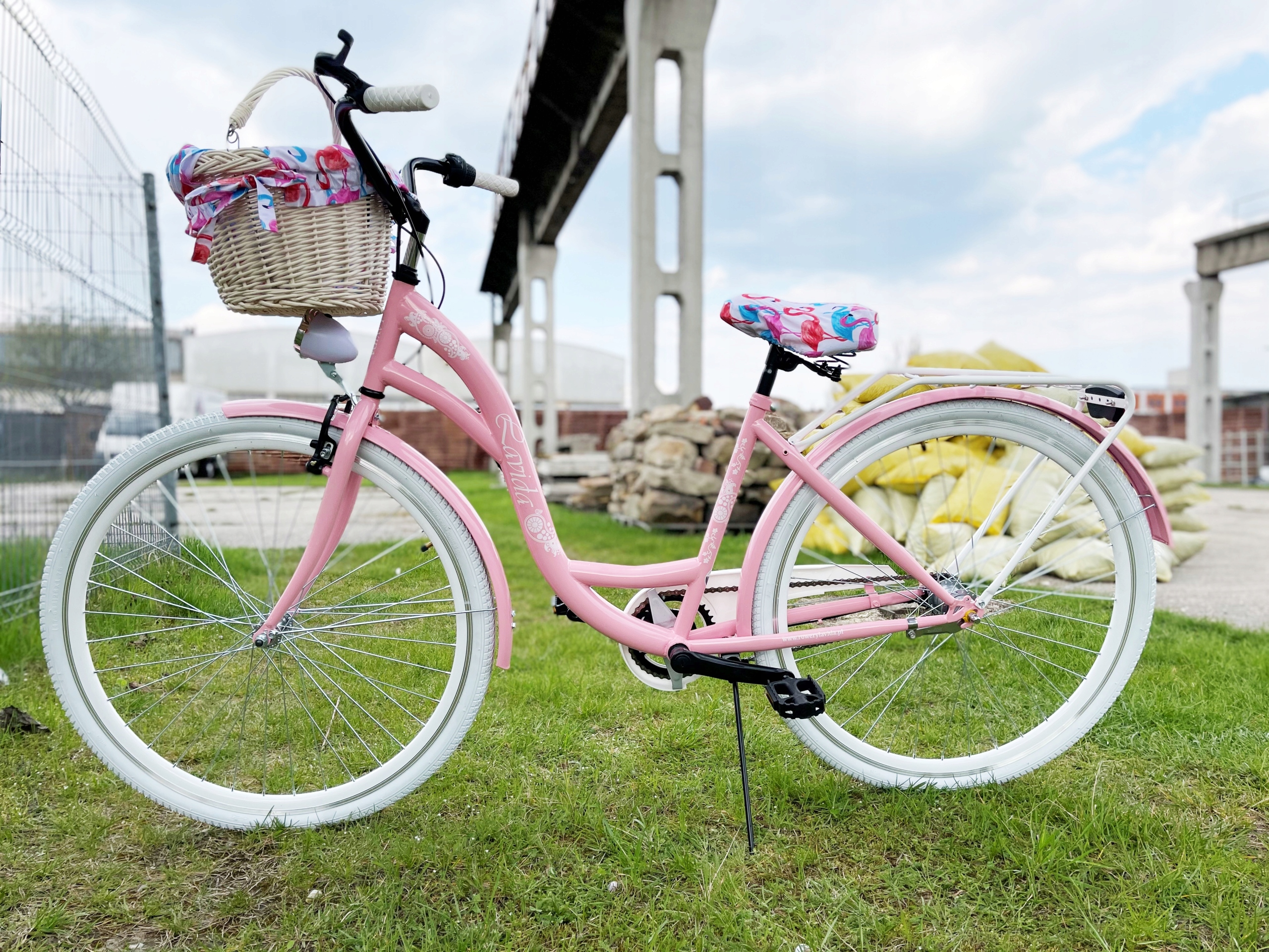 ROWER DAMKA MIEJSKI 28 BIEGI KOSZ KOSZYK WYŚCIÓŁKA Rozmiar koła (