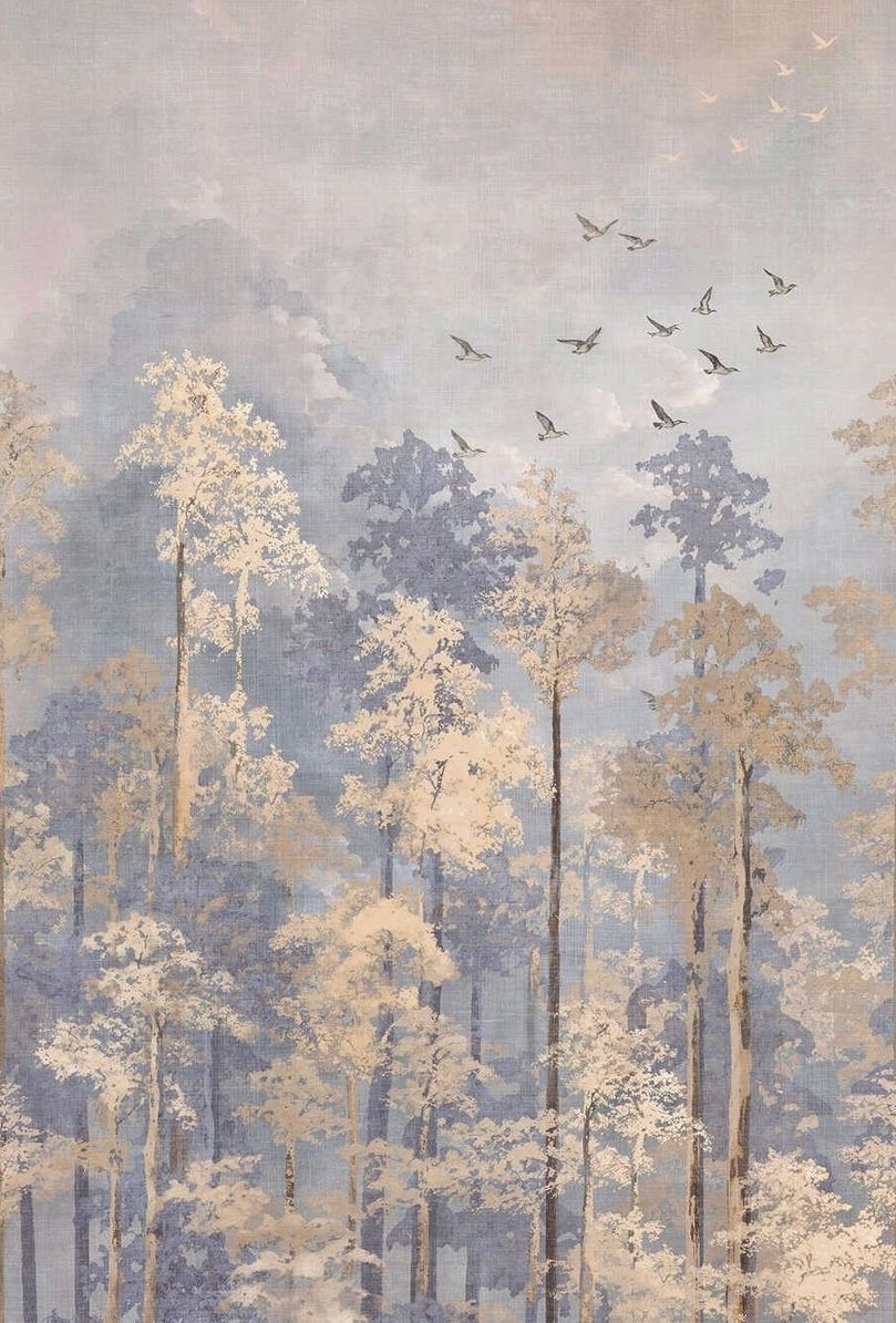 As Creation- Zmywalna Fototapeta, Flizelina 1,59x2,8m- Piękny Las, drzewa