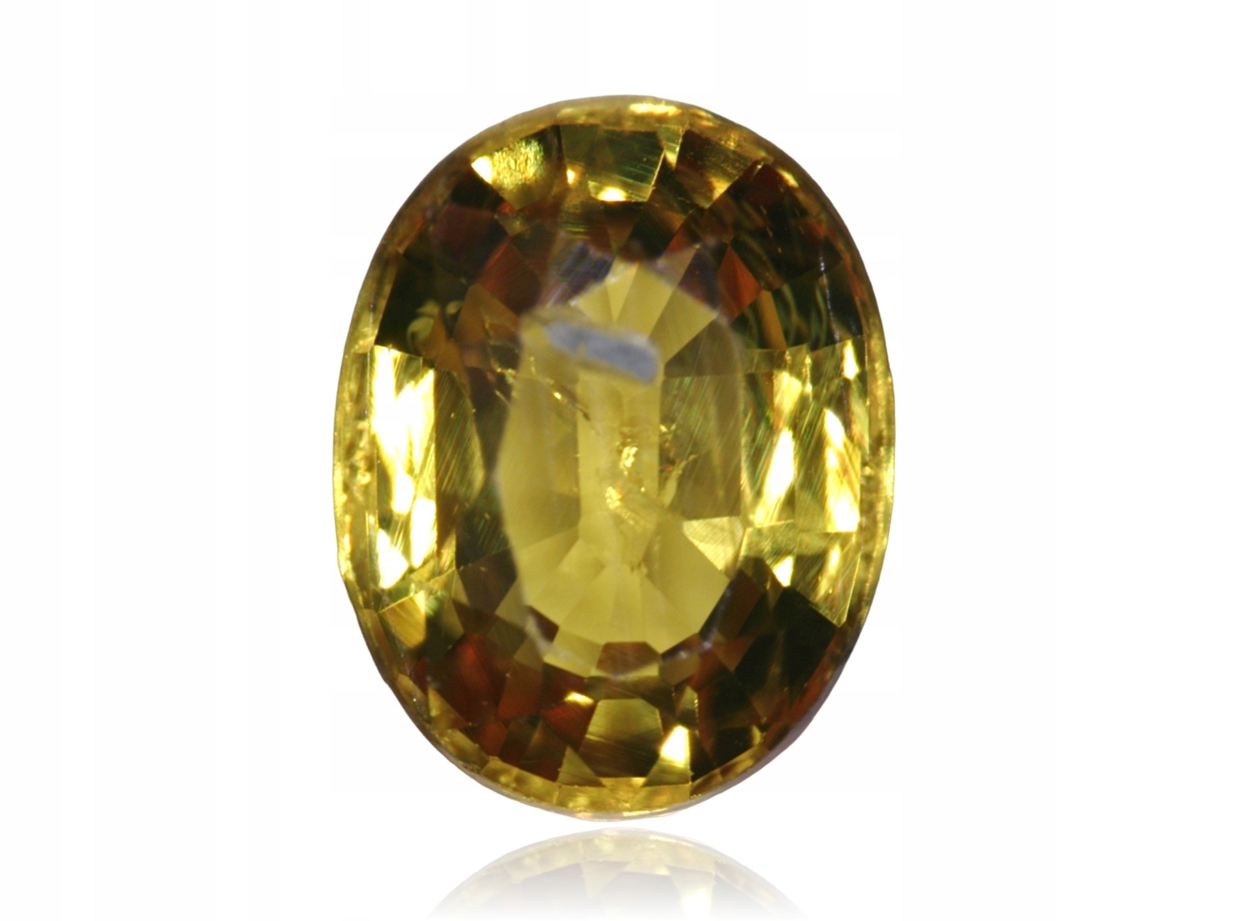 Safír 0.26ct Žlutý Ovál eCertifikát Wbd