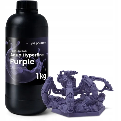 Uv pryskyřice Phrozen Aqua Hyperfine Purple fialová 1 kg 1 l pro 3D tiskárnu