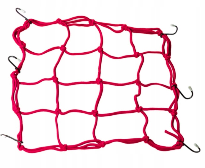 

Siatka motocyklowa na bagaż kask 30x30 Moretti