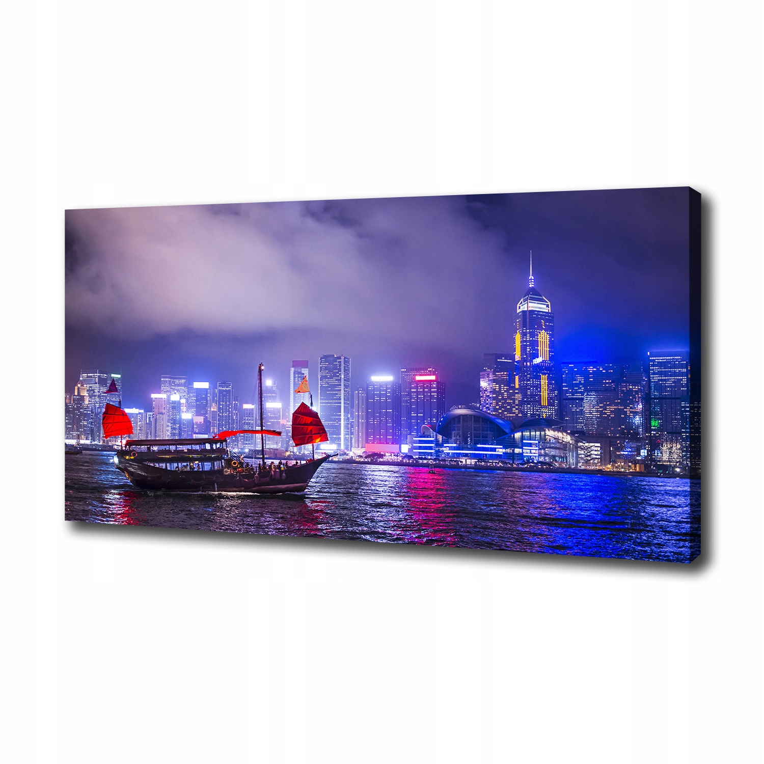 

Foto obraz na płótnie Hong kong nocą 100x50 cm