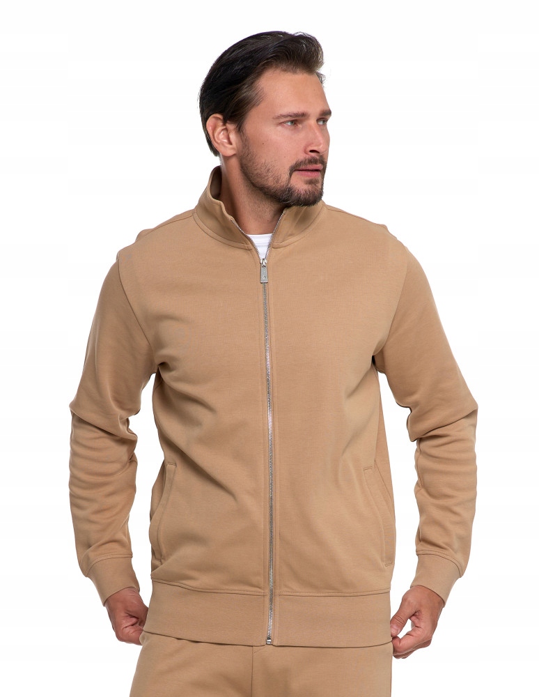 Moraj pánská rozepínací mikina se stojáčkem velikost XL béžová