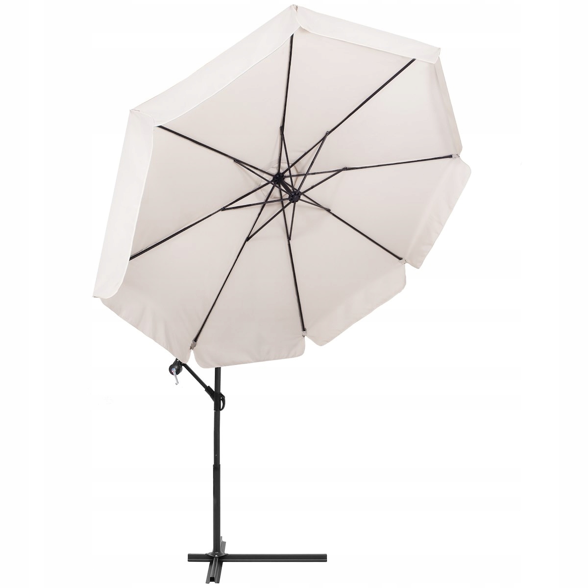 PARASOL OGRODOWY 350cm DUŻY SKŁADANY z Falbaną Mocny + POKROWIEC GRATIS Producent Springos