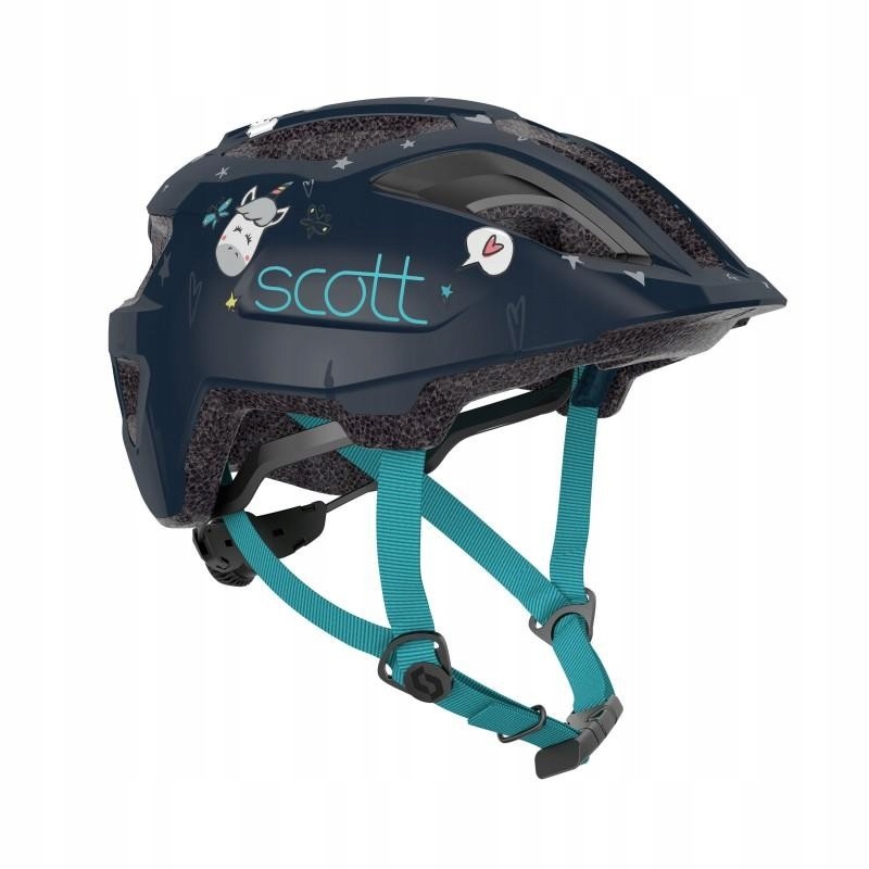 Kask Scott Spunto Kid 46-52cm ciemnoniebieski jednorożec