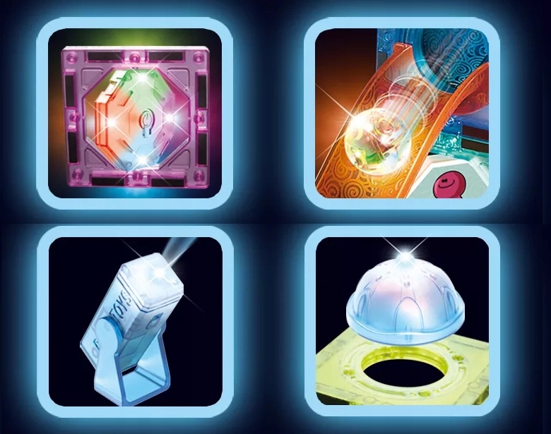 TOR KLOCKI MAGNETYCZNE ŚWIECĄCE EDUKACYJNE KONSTRUKCYJNE 75 EL DLA DZIECI Bohater brak