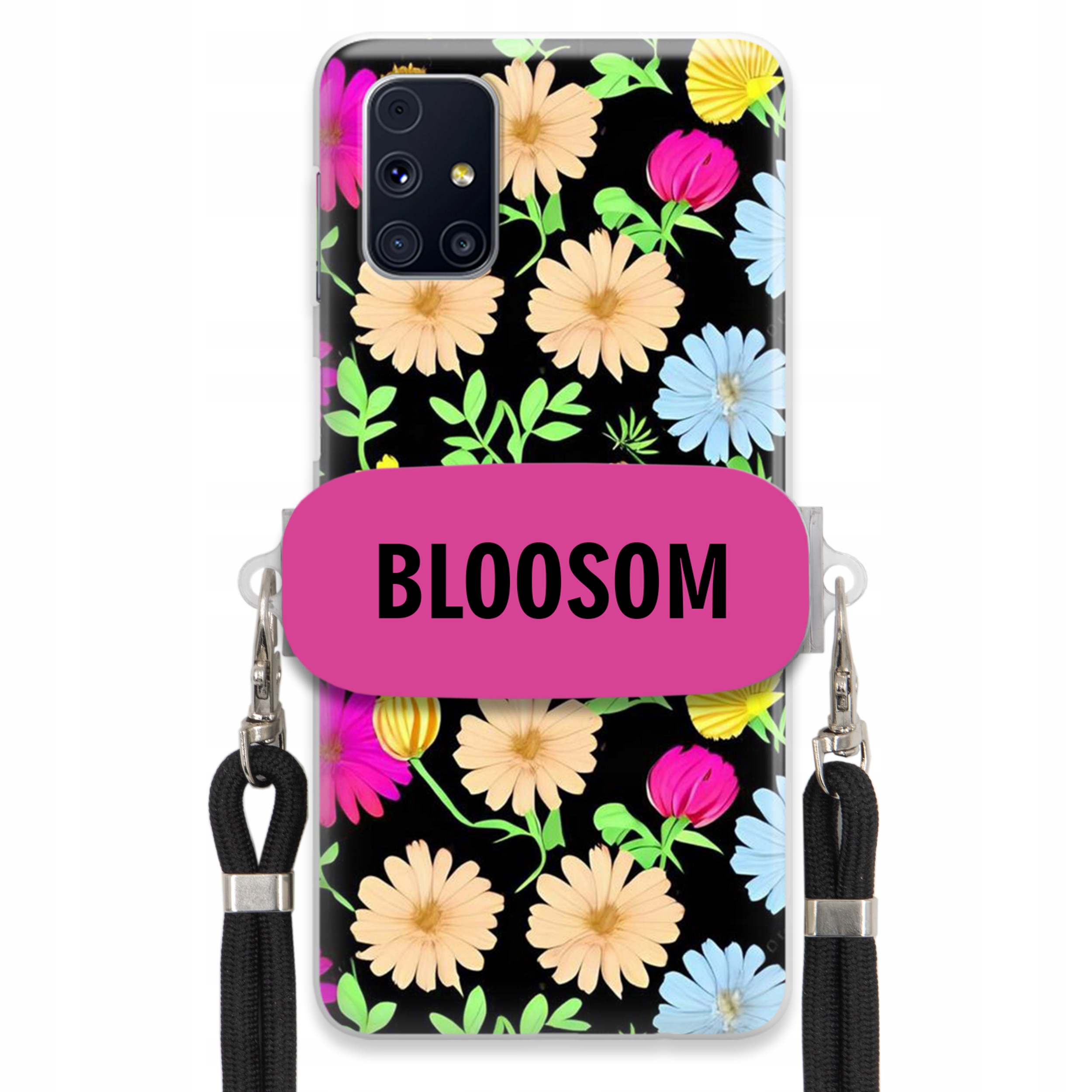 Pouzdro Držák Crossbody pro Samsung M31S Kryt Case Květiny Bloosom Flower