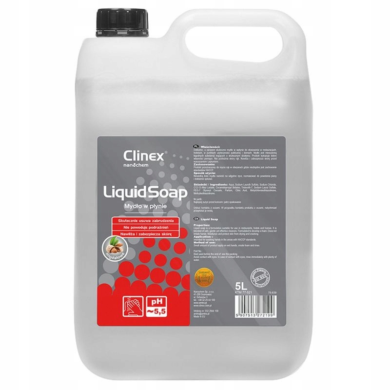 

Clinex Liquid Soap Nawilżające mydło płynne 5Litró