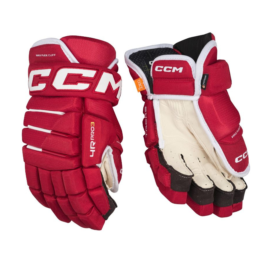 CCM Rukavice CCM Tacks 4R Pro3 Sr, Senior, 14", červená-bílá